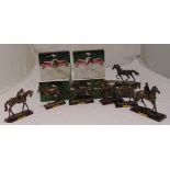 A quantity of Atlas Editions scale models of The Sport of Kings to include Kauto Star, Shergar,