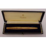 9ct yellow gold Parker fountain pen, approx total weight 27.3g