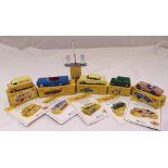 Dinky toys diecast to include 111 Triumph TR2 Sport, 177 Opel Kapitan, 197 Morris Mini Traveller,