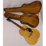 Boosey and Hawkes Angelica twelve string acoustic guitar in fitted case, A/F