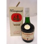 Bisquit VSOP Fine Champagne Cognac 70 proof 24fl oz, circa 1960 in presentation packaging