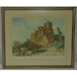 William Russell Flint framed and glazed polychromatic print titled Picnic at La Roche 114/850, 69.