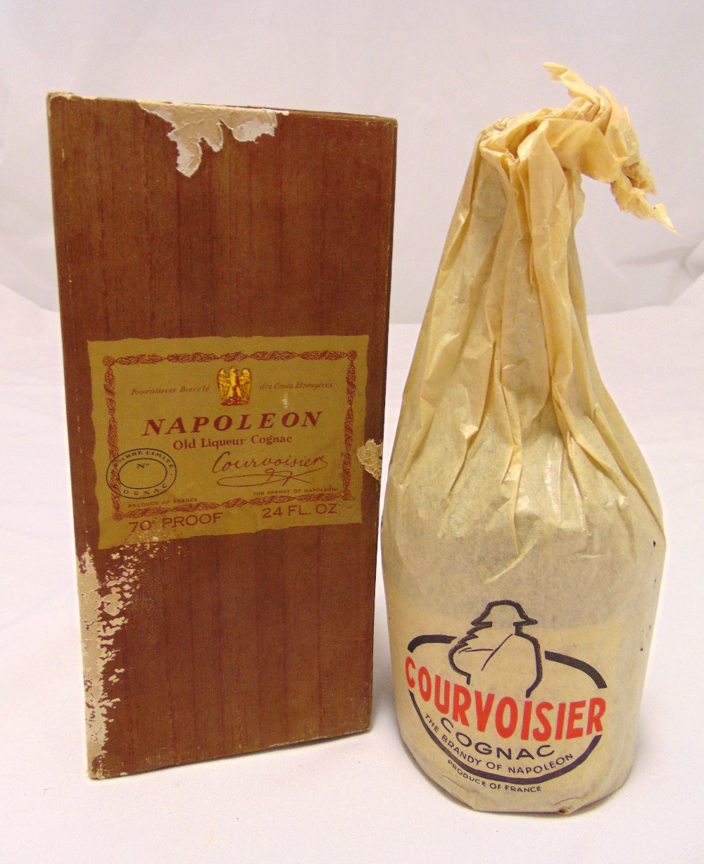 Courvosier Napoleon Old Liqueur Cognac 70 proof 24fl oz, circa 1960 in presentation packaging