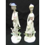 Rosenthal figurines Raymond Peynet series 7010 Boy 5094 Girl 5093, marks to the bases, 27cm (h)