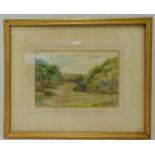 E W York framed and glazed watercolour titled Epping Forrest, Snaresbrook Essex, signed bottom