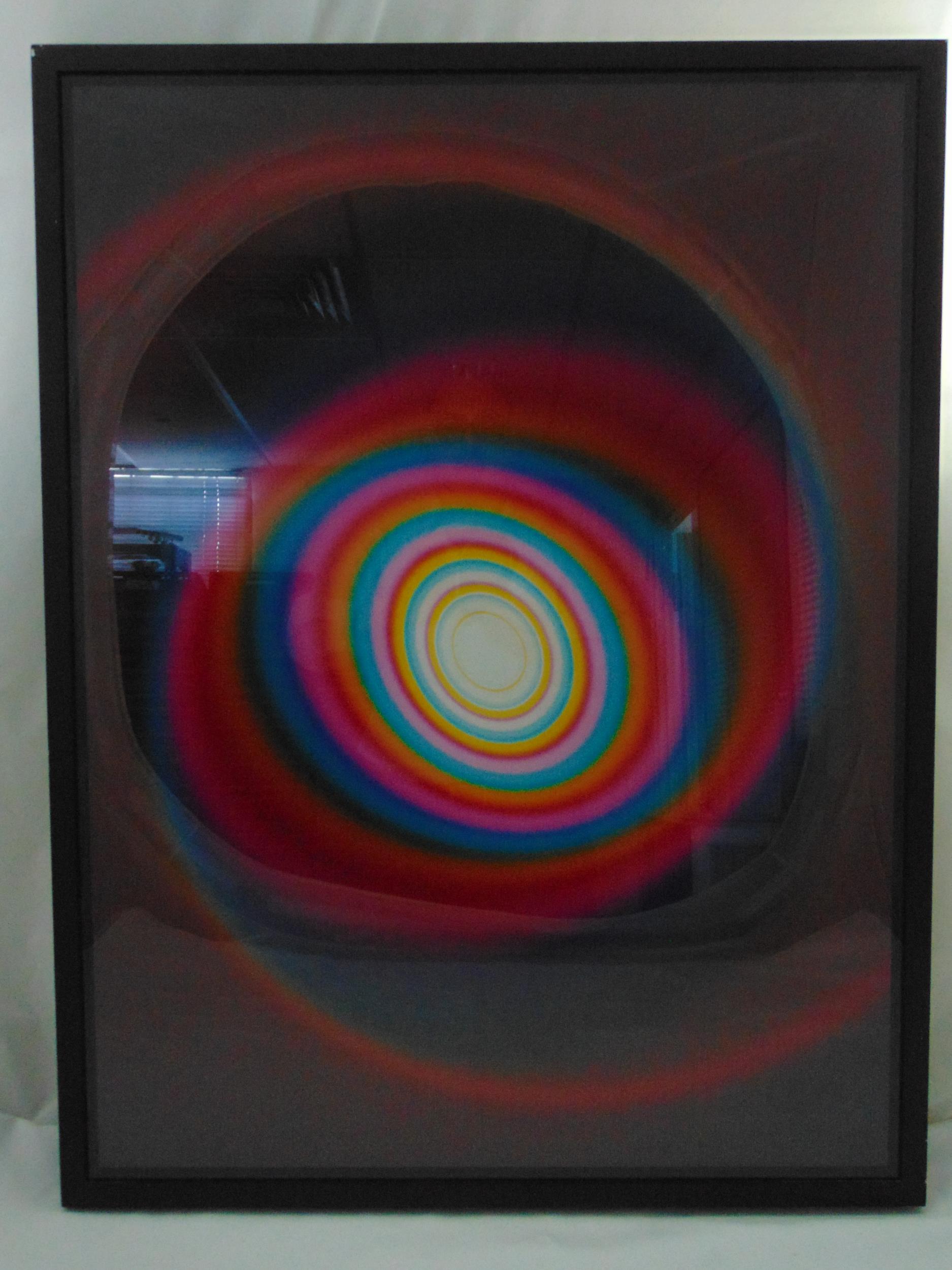 Rob and Nick Carter framed and glazed Colour Changing Spiral cibachrome print. 80 x 60cm