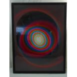 Rob and Nick Carter framed and glazed Colour Changing Spiral cibachrome print. 80 x 60cm