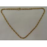 A fancy link gold chain tested 9ct, approx total weight 8.6g