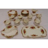 Royal Albert Old Country Roses teaset to include sandwich plate, milk jug, cups and saucers (30)