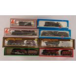 A quantity of OO gauge engines to include Lima, Airfix, Mainline and Hornby all boxes (two