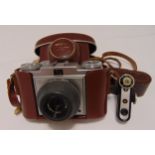 Zeiss Ikon 35mm camera with Novair anastigmat 1:35 f-45mm lens in original leather case