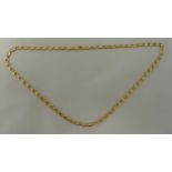 9ct gold fancy link necklace, approx total weight 6.3g