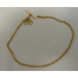 18ct yellow gold Albert chain, approx total weight 22.9g