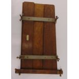 An Oxford Everitts patented wooden trouser press circa 1940, 62 x 40cm