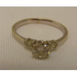 18ct white gold and diamond dress ring, approx total weight 2.0g