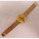 Omega de Ville 9ct gold gentlemans wristwatch, approx total weight 68.8g