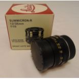 Leica Summicron-R 1:2/35mm lens 11115 in original packaging