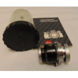 E. Leitz Wetzlar lens with documents