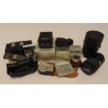A quantity of Rollei accessories to include a Rollei 35-105mm lens in fitted leather case, Wechsel-