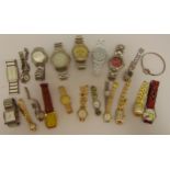 A quantity of ladies and gentlemans fashion wristwatches to include Sekonda and Avia (20)