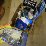 Various items, including Damon Hill memorabilia, ornaments etc