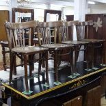 A set of 4 Polish bentwood Cafe chairs, with Radomsko labels to the underside