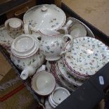 A Staffordshire Oakwood pattern dinner and tea service (boxful)