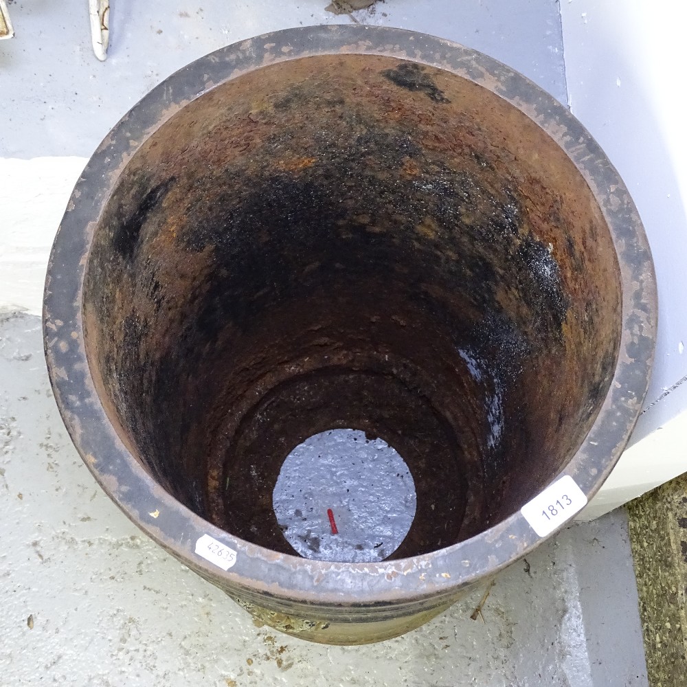 A Victorian cast-iron litter bin, W40cm, H84cm - Image 2 of 2
