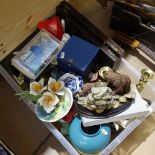 Various collectables, including Isle of Wight glass paperweight, Vistor fish cutlery set, Country
