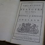 1792 leather-bound "A Collection Of All The Statutes Duties Of Excise In England"