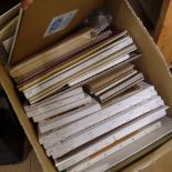 A large quantity of artist's canvases, sketch pads, boards etc (boxful)