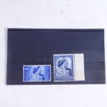 POSTAGE STAMPS - GB - 1948 Silver Wedding pair unmounted mint, Gibbons cat £40