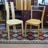 A Trannon C10 Springback chair, by David Colwell, and another contemporary craftsman made chair (2)