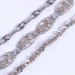 3 Danish silver bracelets, including 1 by Scruples