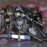 A quantity of King's pattern silver plated cutlery