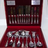 A Viner's 44-piece canteen of stainless steel cutlery for 6 people
