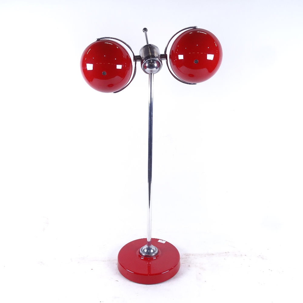 A 1960s design articulate twin eyeball ceiling light fitting, height 61cm - Image 2 of 2