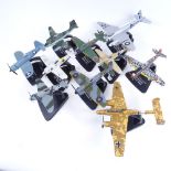 A set of Atlas Editions Collectables diecast model military World War II aircraft (10)