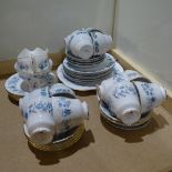 A Colclough porcelain tea service, pattern no. 8454, and a similar modern Chinese tea set