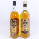 2 x one litre bottle of William Grants 100 Proof 50% Scotch Whisky (2 bottles)
