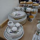 A group of Portmeirion Botanic Garden pattern ceramics, including kitchen storage jars, dinner