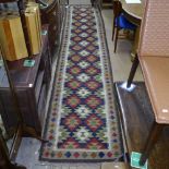 A Mamainer Kilim runner, 410cm x 89cm