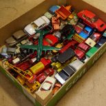 Various Vintage diecast toy vehicles, including Dinky, Lesney, Corgi etc (boxful)