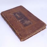 BREVAL, JOHN DURANT - a large 18th century leather-bound book, Remarks On Several Parts of Europe,