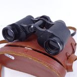 Leather-cased Rolex 8x30 binoculars