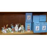 Border Fine Arts Beatrix Potter figures, and other smaller composition figures