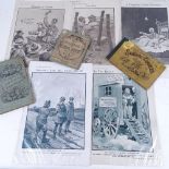 Mr Goggleye's Exhibition of National Industry 1851, Captain Bruce Bairnsfather prints, 2 books etc