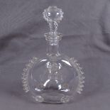 A Remy Martin & Cie Louis VIII empty Grande Champagne Cognac glass decanter bottle and stopper,