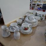 Various Portmeirion ceramics, including Botanic Garden jardinieres, Pomona teacups, plates etc