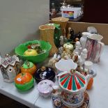 Sadler's teapot, Sylvac jugs, various animal ornaments etc